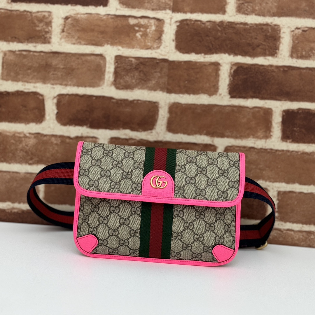 HOT SALE GUCCI OPHIDIA GG SMALL BELT BAG