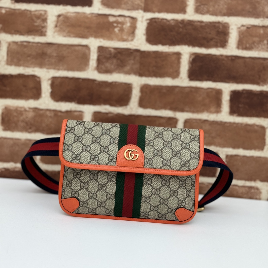 HOT SALE GUCCI OPHIDIA GG SMALL BELT BAG