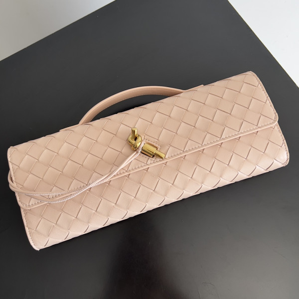 [FREE SHIPPING] BOTTEGA VENETA Long Clutch Andiamo With Handle-31*13*3CM