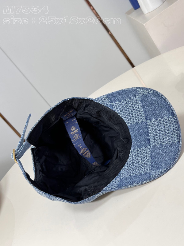 HOT SALE LOUIS VUITTON Damier Denim 3D CAP