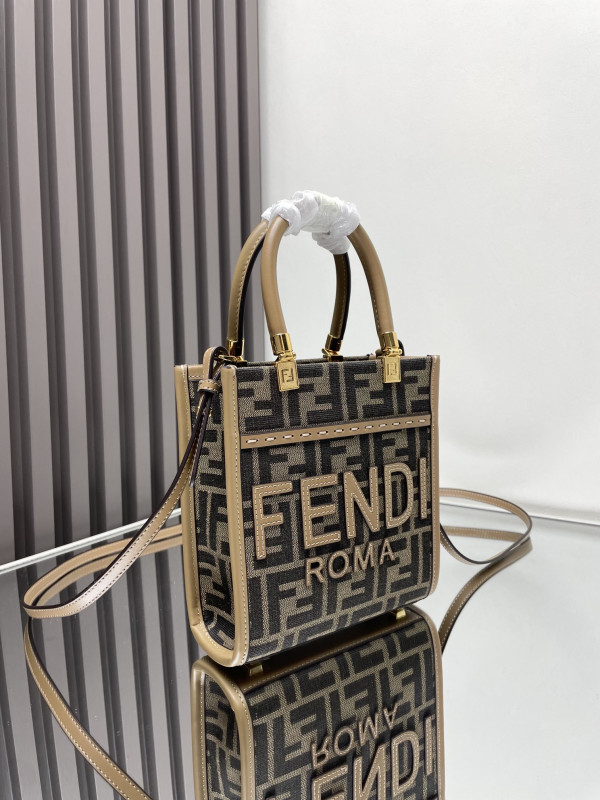 HOT SALE FENDI MINI SUNSHINE SHOPPER-16.5x6x17.5cm