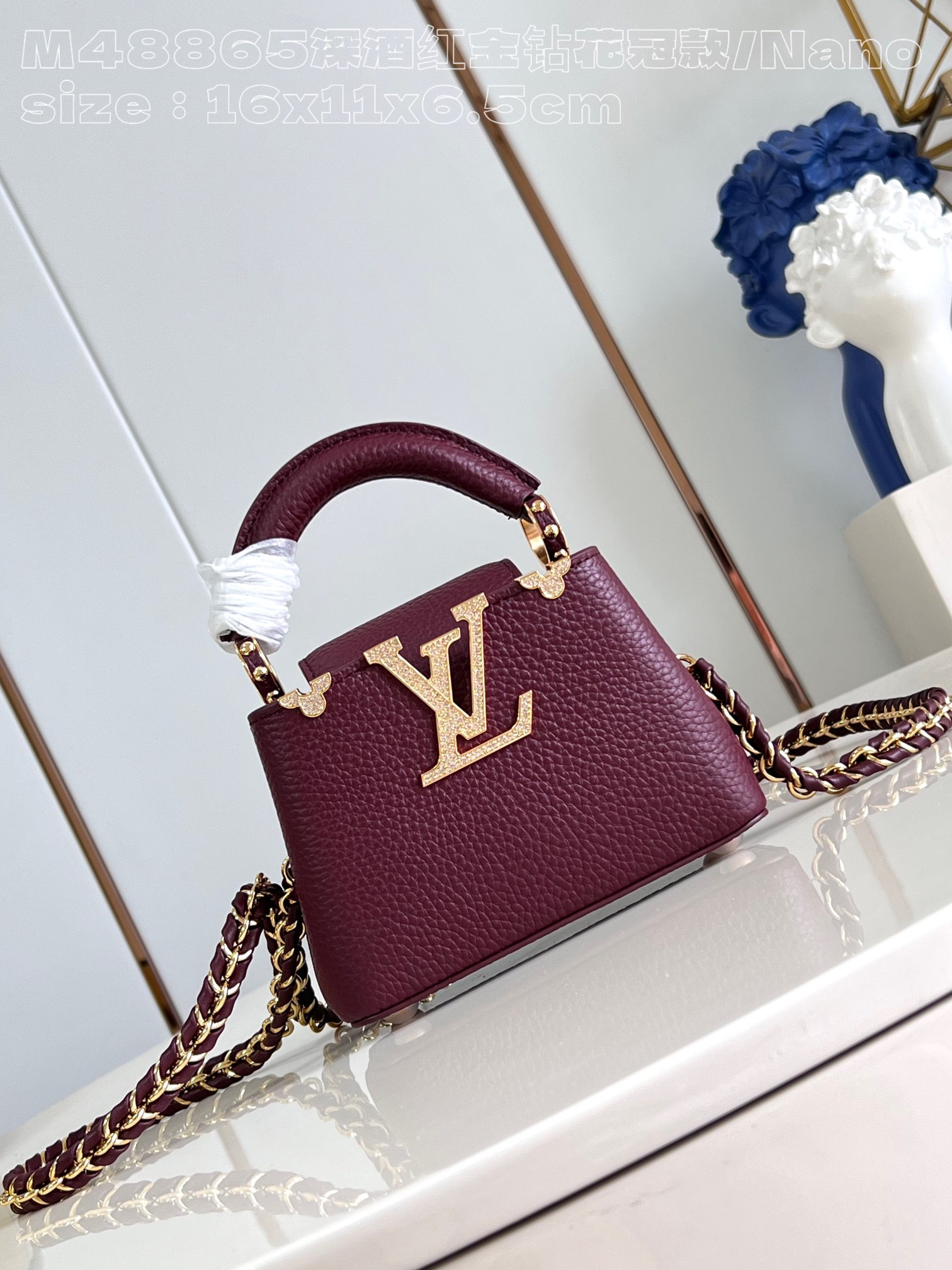 [FREE SHIPPING] LOUIS VUITTON CAPUCINES nano-16*11*6.5CM