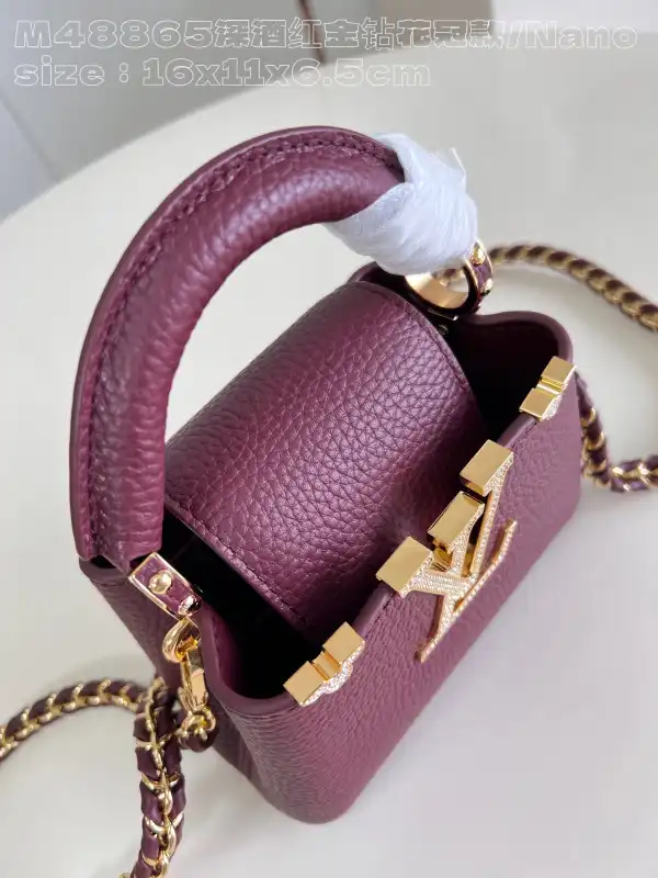 Affordable LOUIS VUITTON CAPUCINES nano-16*11*6.5CM