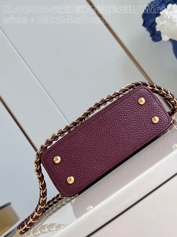 How to buy Cheap LOUIS VUITTON CAPUCINES MINI-21*14*8CM