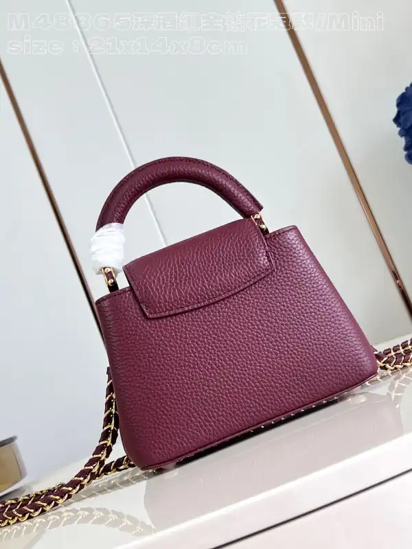 Rep LOUIS VUITTON CAPUCINES MINI-21*14*8CM