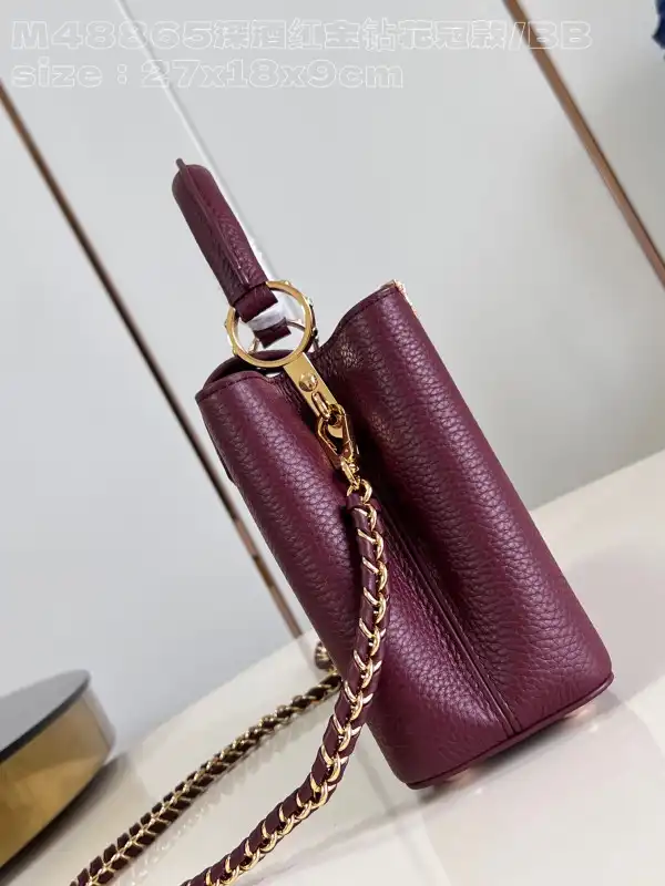 First bag ru LOUIS VUITTON CAPUCINES BB-27*18*9CM