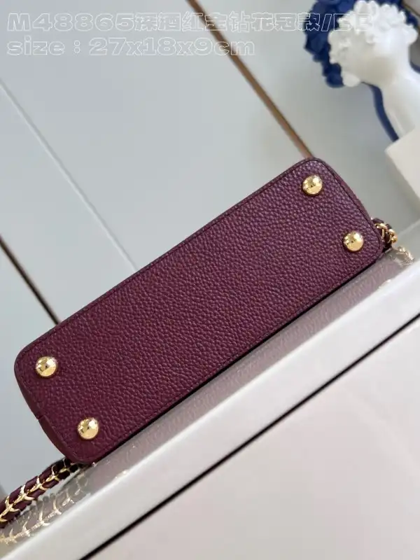 How to buy Cheap LOUIS VUITTON CAPUCINES BB-27*18*9CM