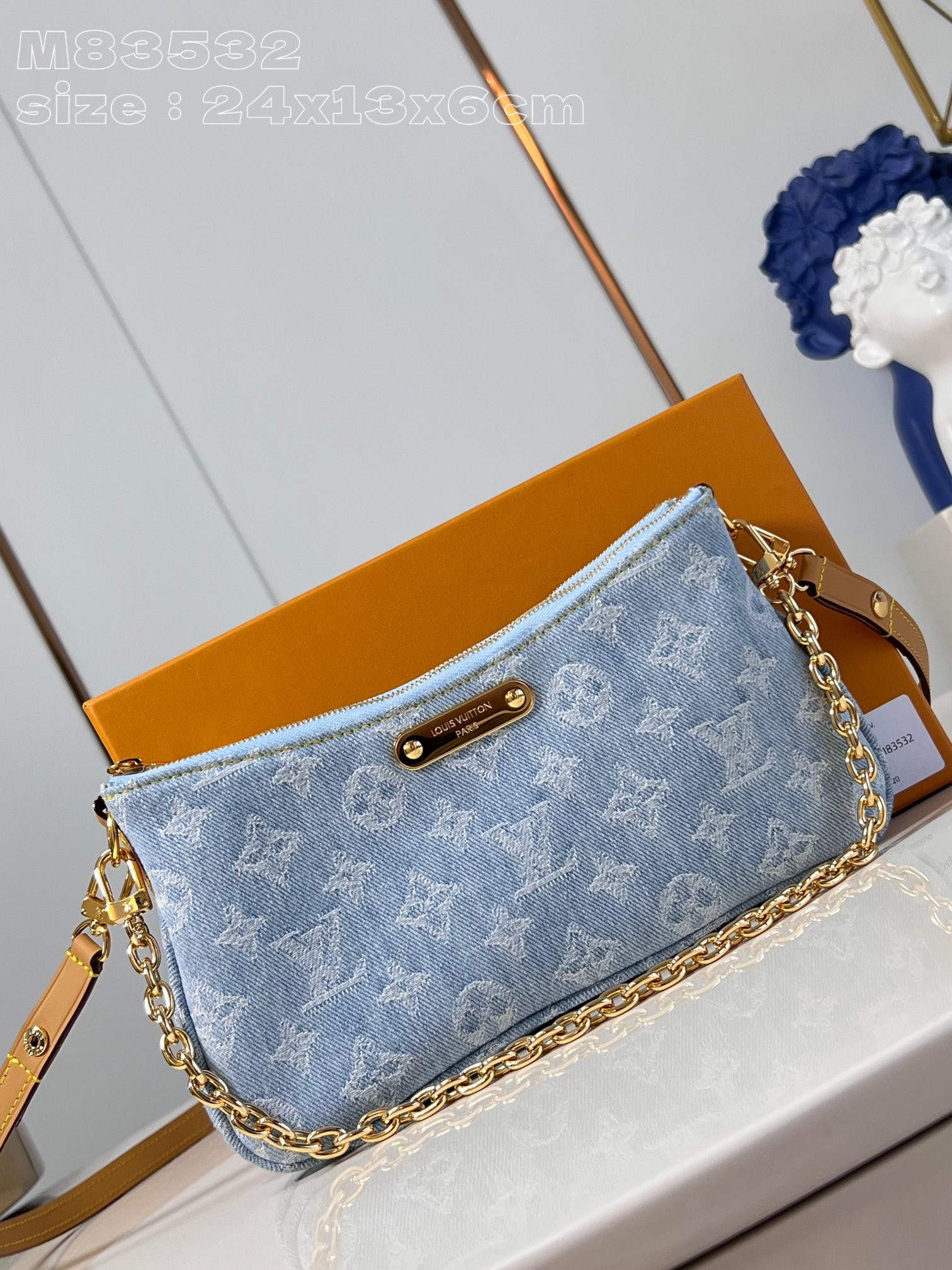 LOUIS VUITTON Liv pochette double -24.5*13.5*6.5CM