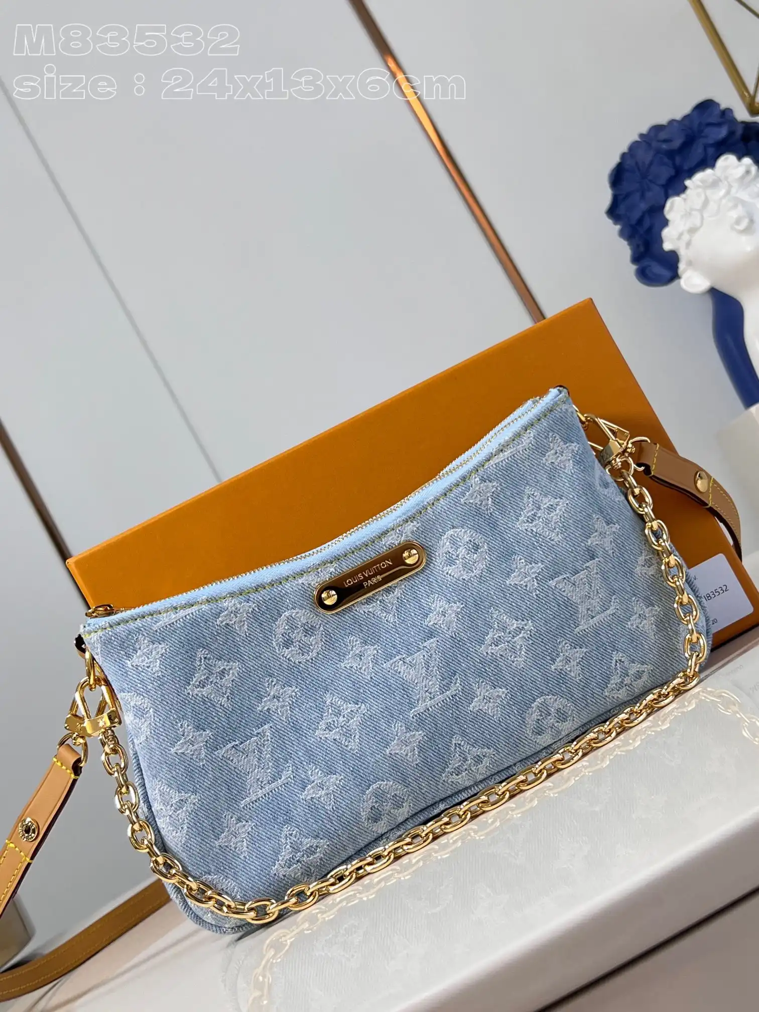 Cheap LOUIS VUITTON Liv pochette double -24.5*13.5*6.5CM