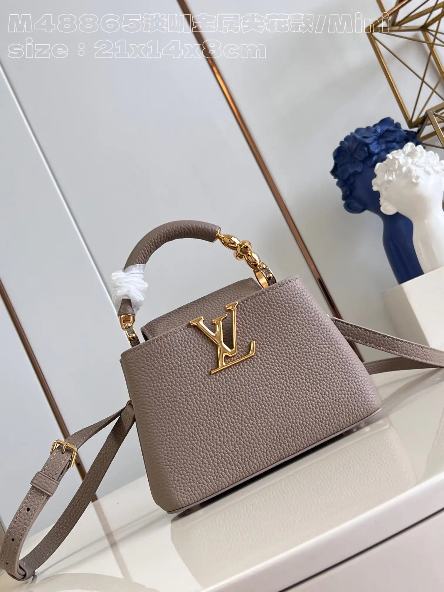 First bag ru LOUIS VUITTON CAPUCINES MINI-21*14*8CM