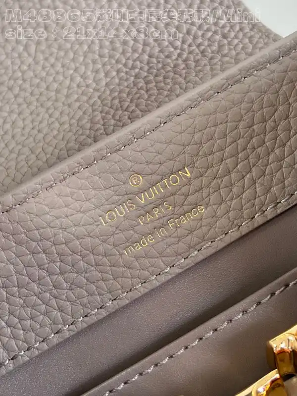 First bag ru LOUIS VUITTON CAPUCINES MINI-21*14*8CM