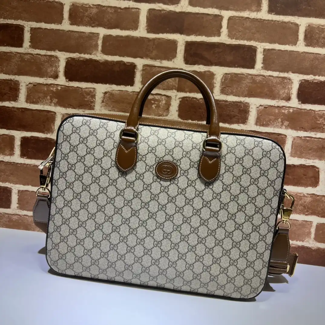 Cheap GUCCI BUSINESS CASE WITH INTERLOCKING G