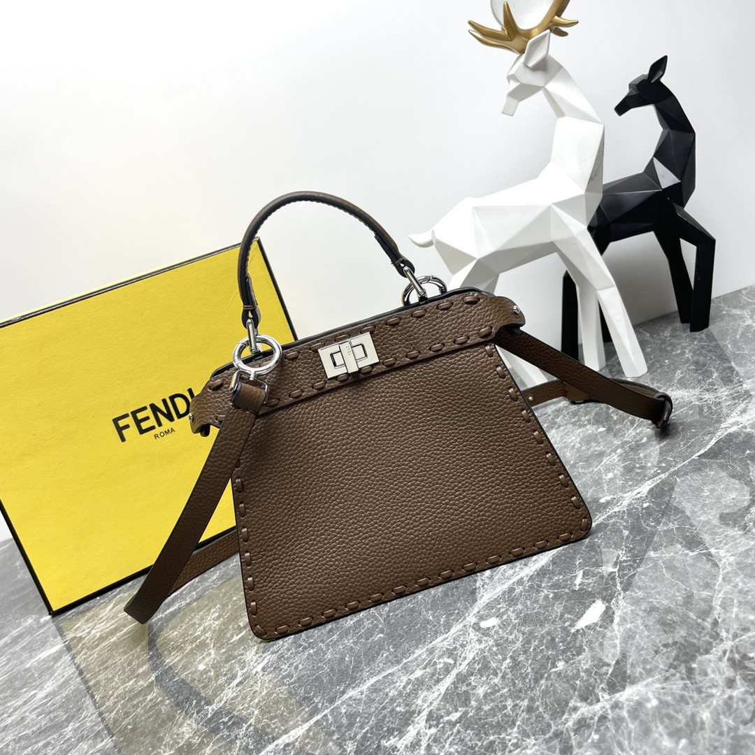 HOT SALE Fendi Peekaboo ISeeU Petite-20x11x15cm