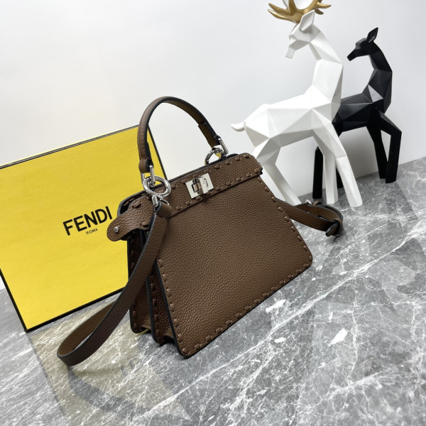 HOT SALE Fendi Peekaboo ISeeU Petite-20x11x15cm