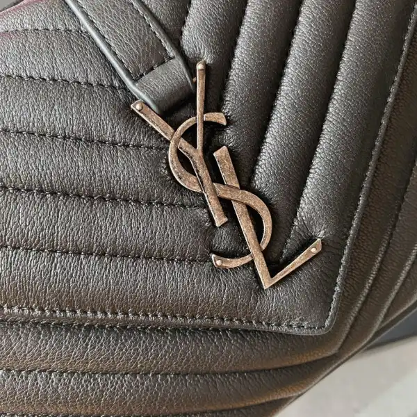 YSL Medium leather shoulder bag-24*17*6.5cm