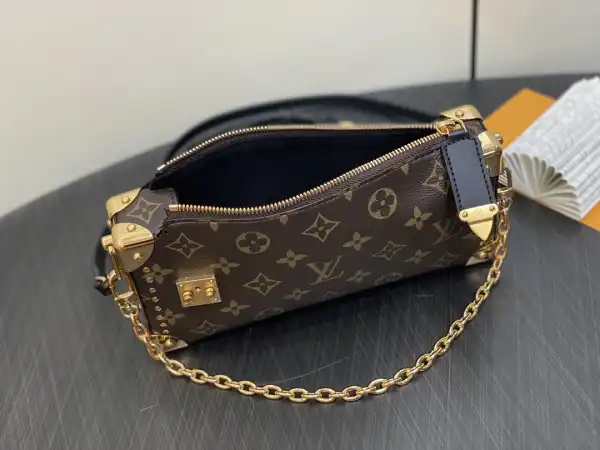 Aaa replica bags Louis Vuitton Slim Trunk-23*12*4CM