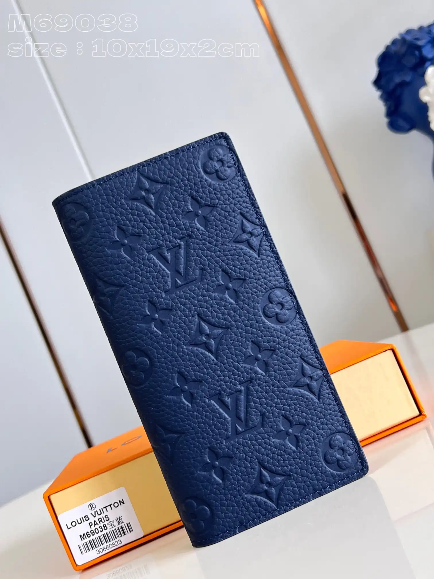 LOUIS VUITTON BRAZZA WALLET-10*19*2cm