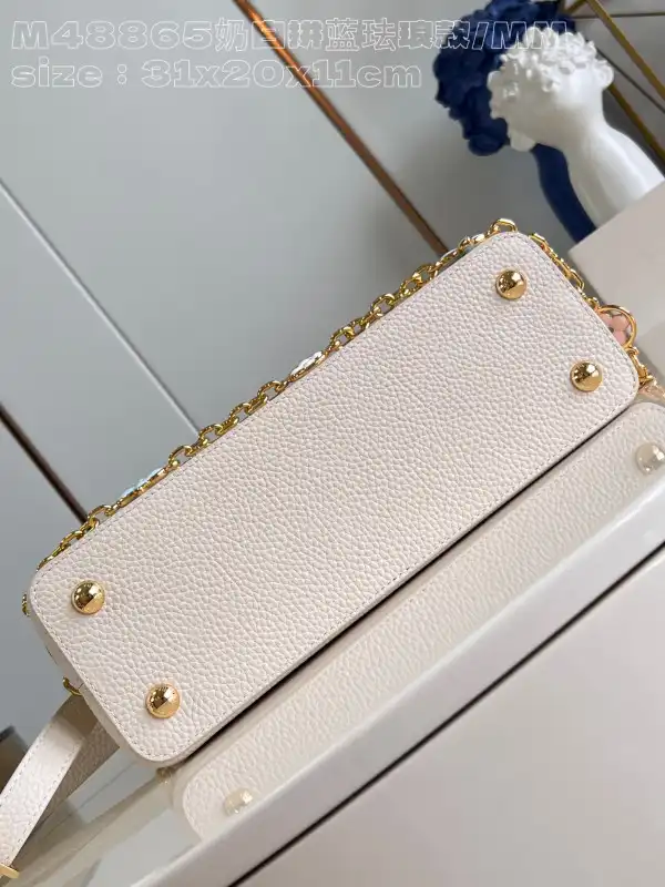 How to buy Cheap LOUIS VUITTON CAPUCINES BB-31.5*20*11CM