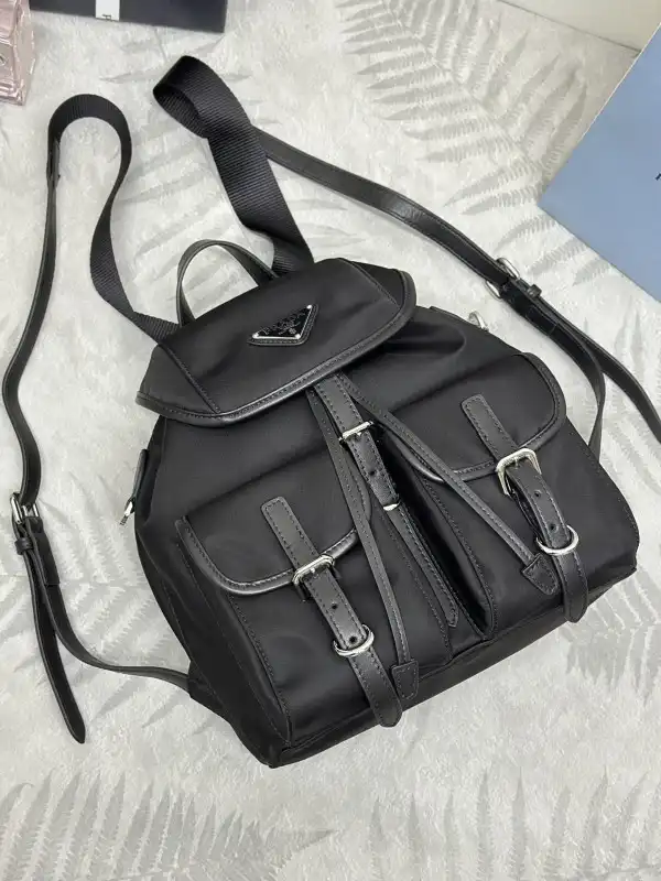 First bag ru PRADA Small Re-Nylon backpack-24*28*12CM