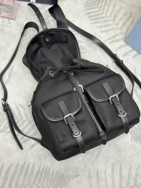 First bag ru PRADA Small Re-Nylon backpack-24*28*12CM