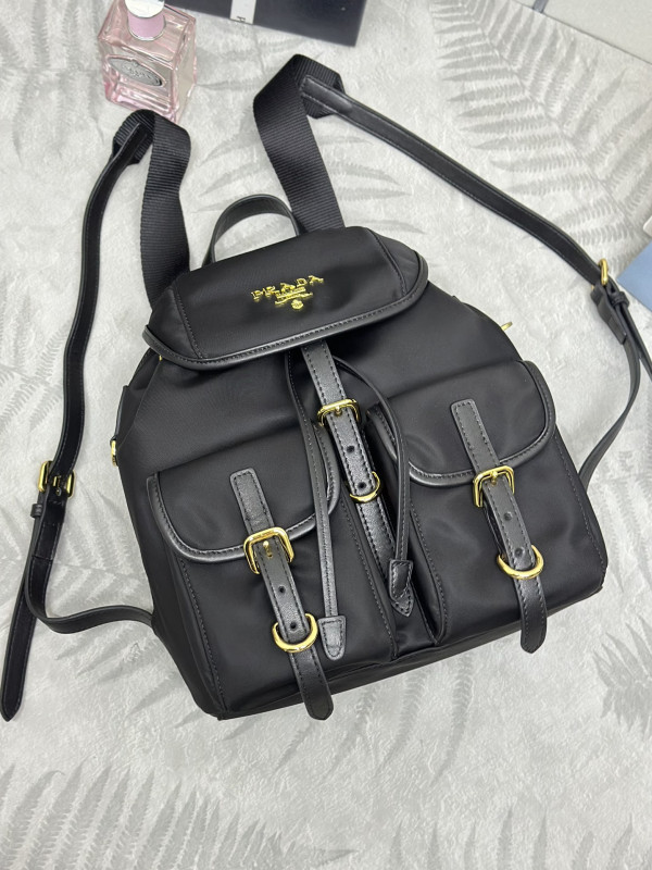 HOT SALE PRADA Small Re-Nylon backpack-24*28*12CM