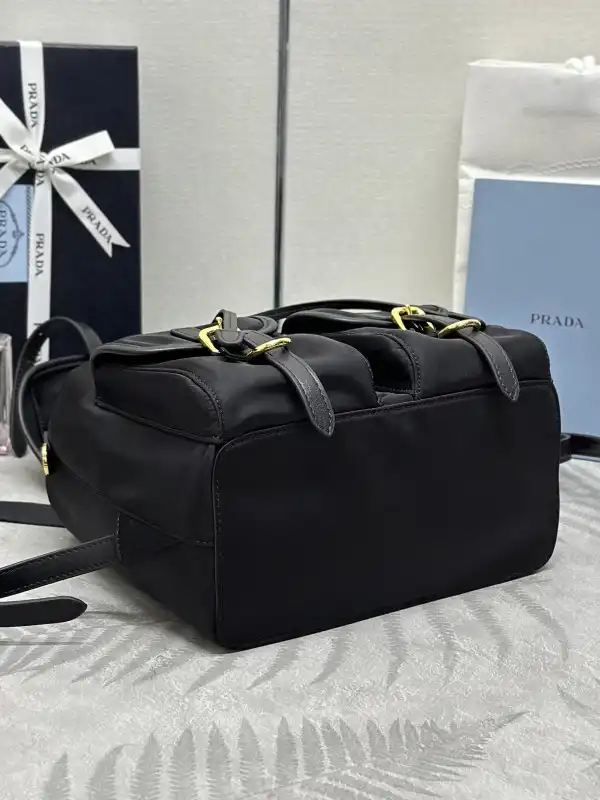 First bag ru PRADA Small Re-Nylon backpack-24*28*12CM