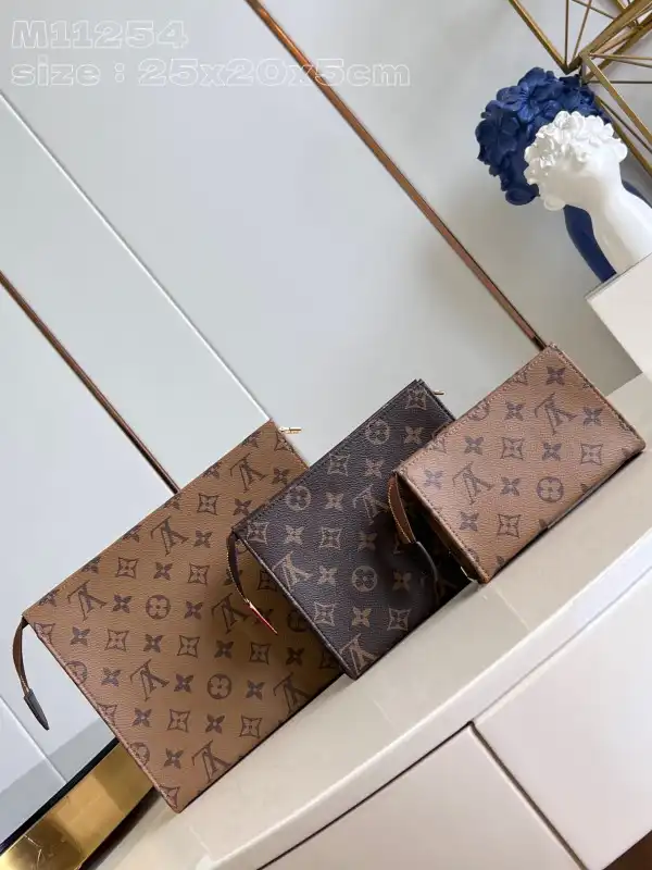 LOUIS VUITTON Trio Toilet Pouch-25*20*5.5cm