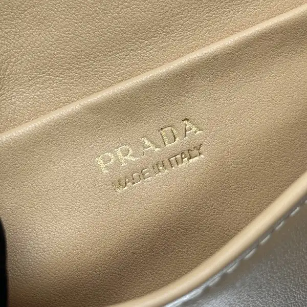 PRADA Cardholder with shoulder strap and crystals