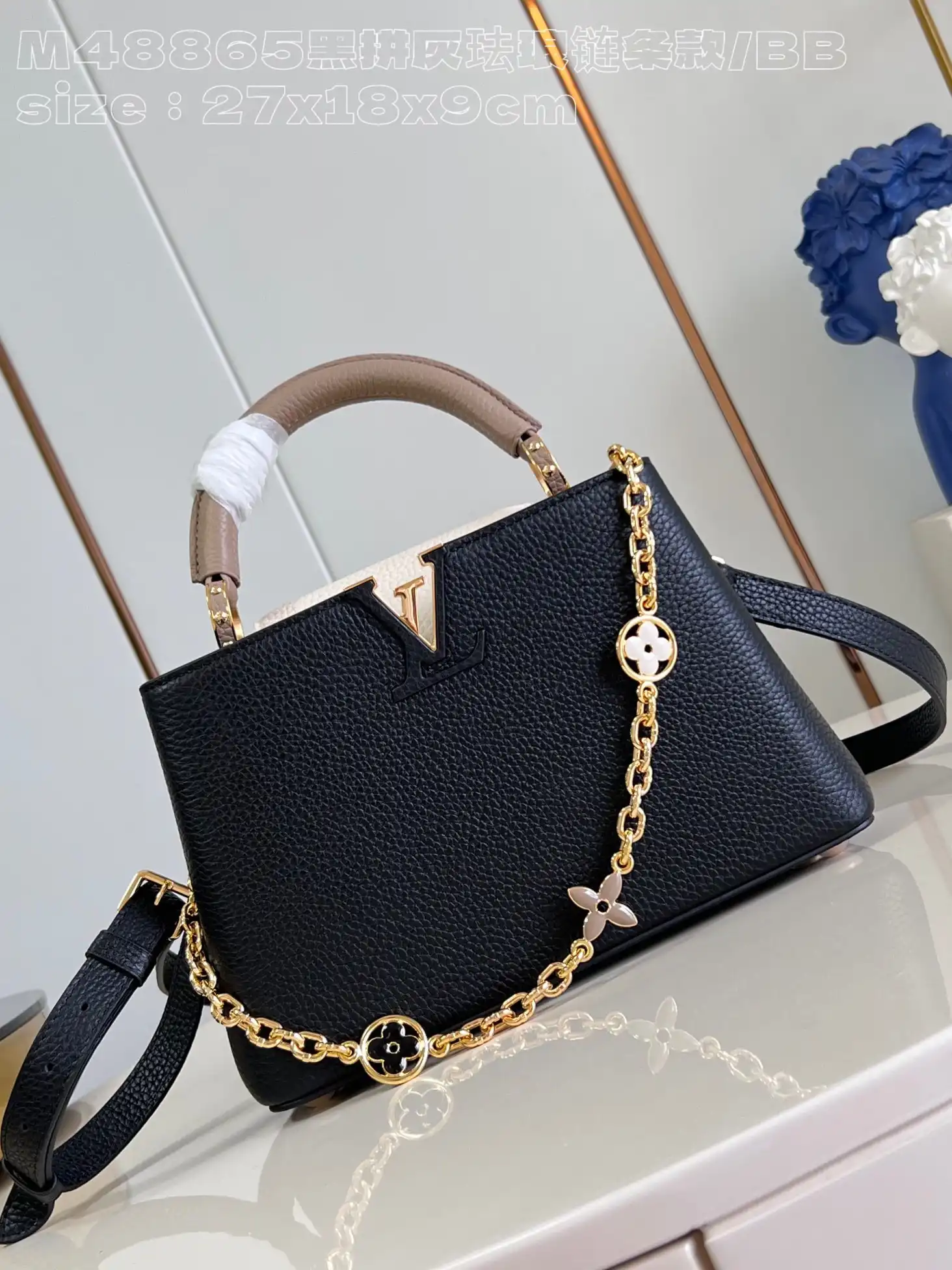 First bag ru LOUIS VUITTON CAPUCINES BB-27*18*9CM