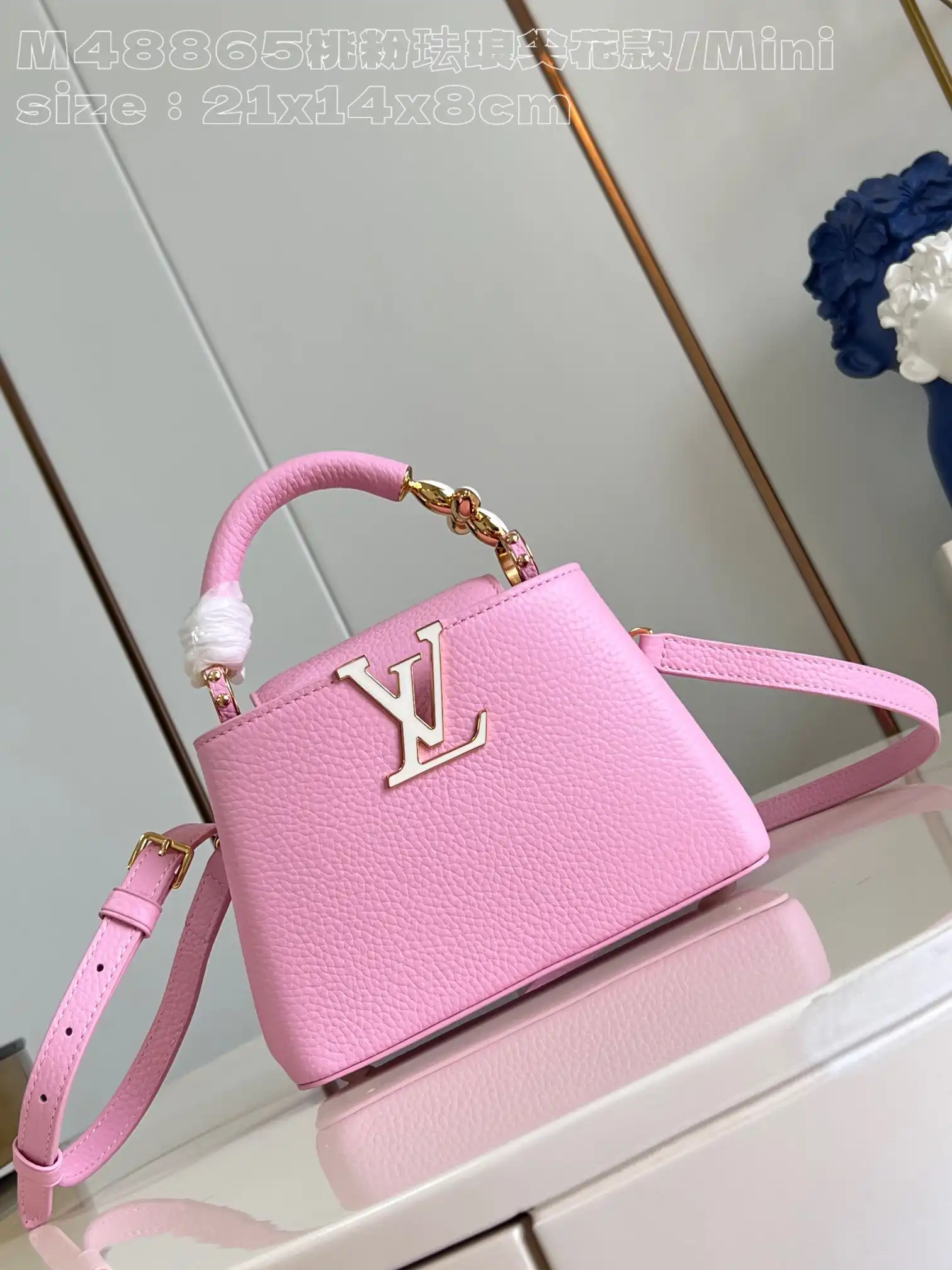 Affordable LOUIS VUITTON CAPUCINES MINI-21*14*8CM