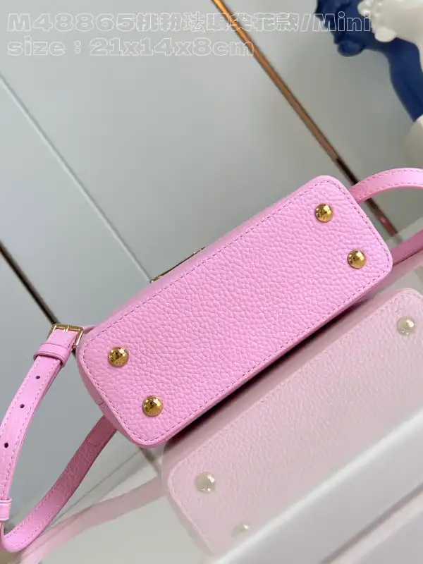 First bag ru LOUIS VUITTON CAPUCINES MINI-21*14*8CM