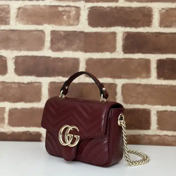 Cheap GUCCI GG Marmont mini top handle bag-17*13*6CM