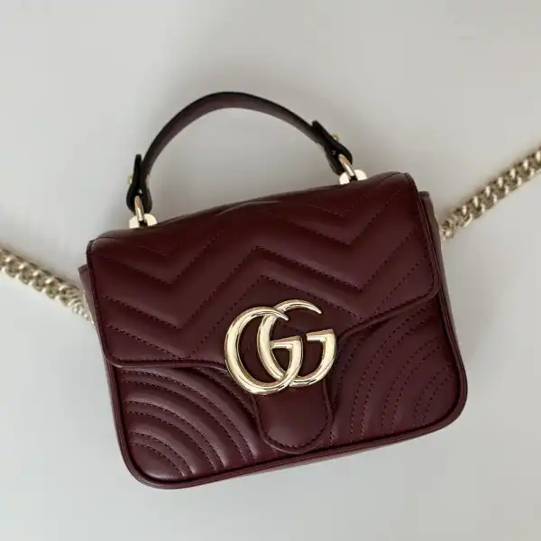 Cheap GUCCI GG Marmont mini top handle bag-17*13*6CM