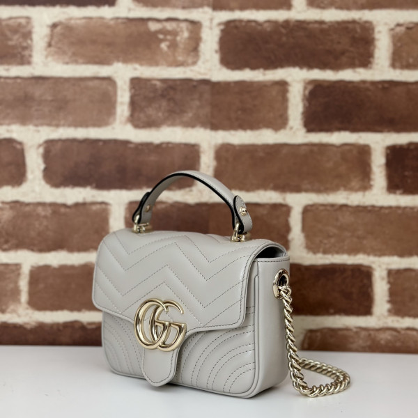 HOT SALE GUCCI GG Marmont mini top handle bag-17*13*6CM