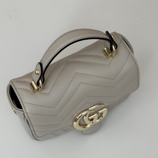 HOT SALE GUCCI GG Marmont mini top handle bag-17*13*6CM