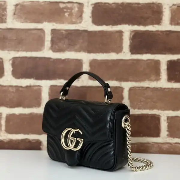 Cheap GUCCI GG Marmont mini top handle bag-17*13*6CM