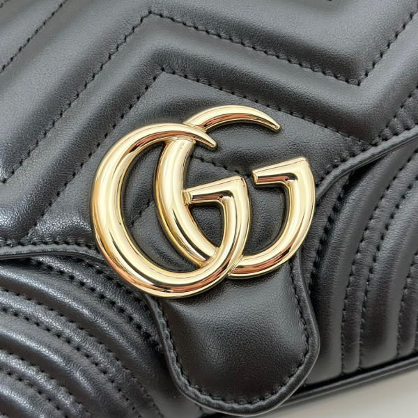 HOT SALE GUCCI GG Marmont mini top handle bag-17*13*6CM