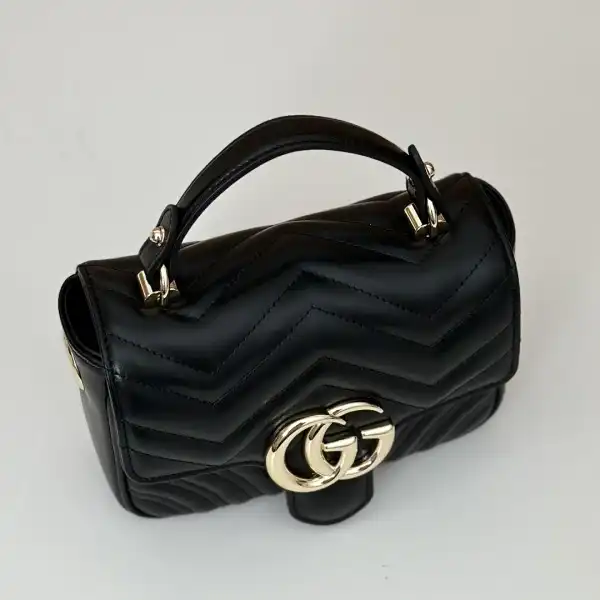 Cheap GUCCI GG Marmont mini top handle bag-17*13*6CM