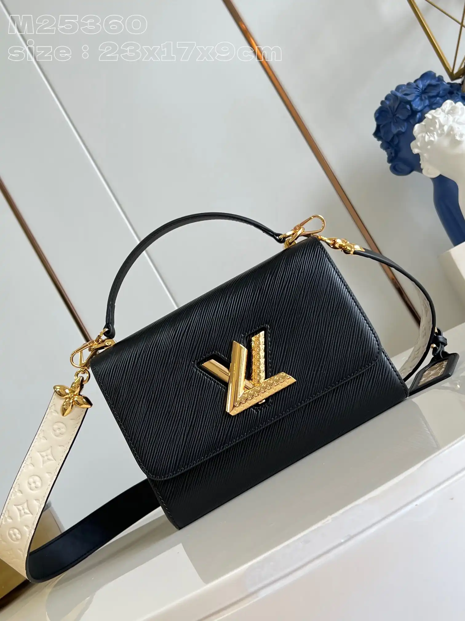 Aaa replica bags LOUIS VUITTON TWIST MM-23*17*9.5CM