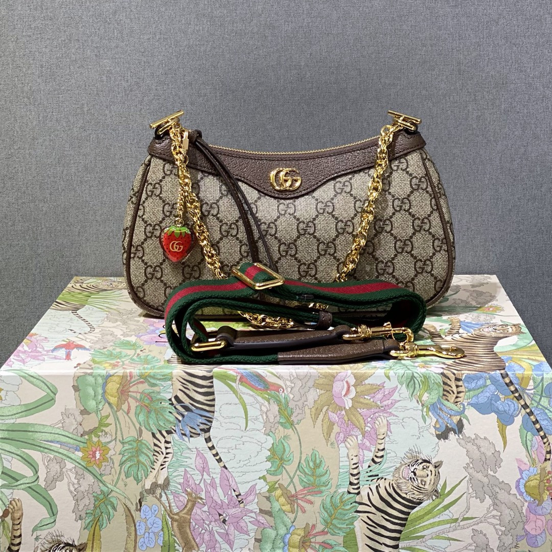 HOT SALE Gucci Ophidia small shoulder bag-25*15.5*6cm