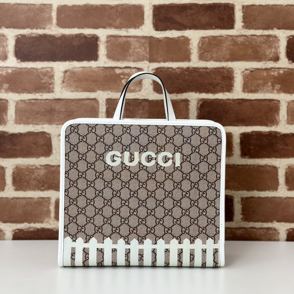 HOT SALE GUCCI Children's dog print tote bag