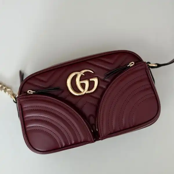 First bag ru Gucci GG Marmont small shoulder bag-24.5*15*9CM