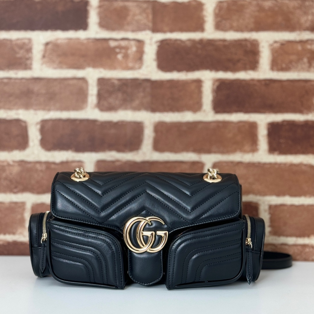 HOT SALE Gucci GG Marmont small multi-pocket bag