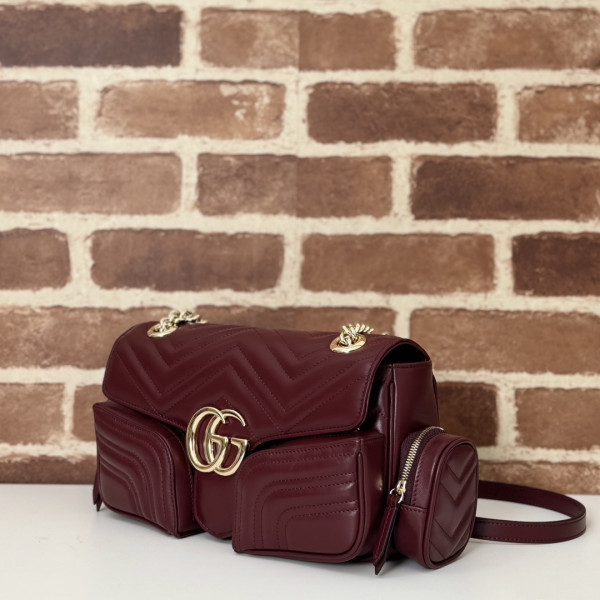 HOT SALE Gucci GG Marmont small multi-pocket bag