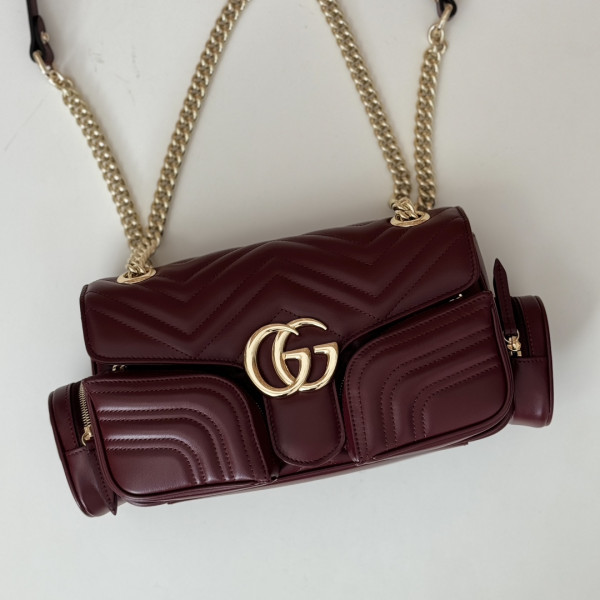 HOT SALE Gucci GG Marmont small multi-pocket bag