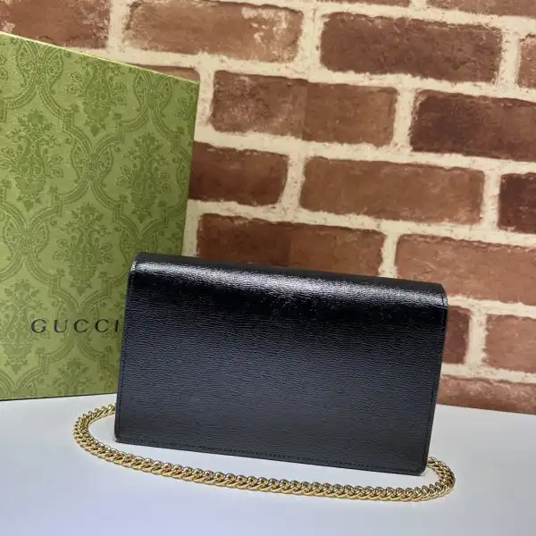 Gucci Chain wallet with Gucci script