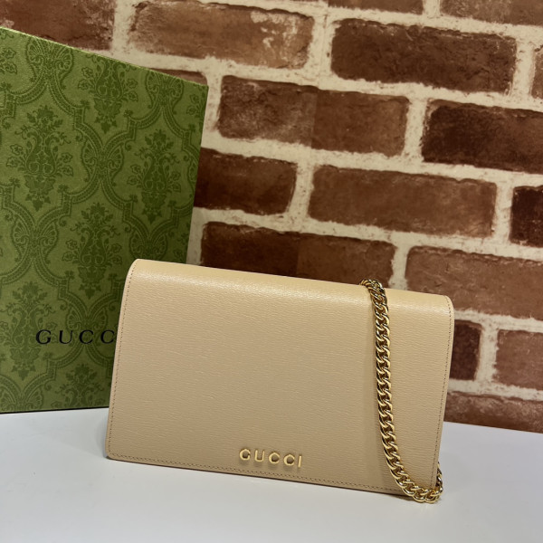 HOT SALE Gucci Chain wallet with Gucci script