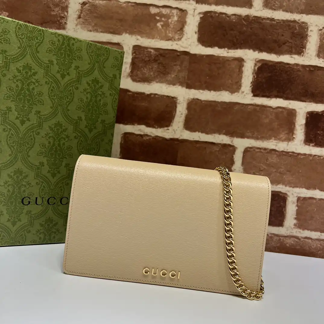 Frstbag ru Gucci Chain wallet with Gucci script