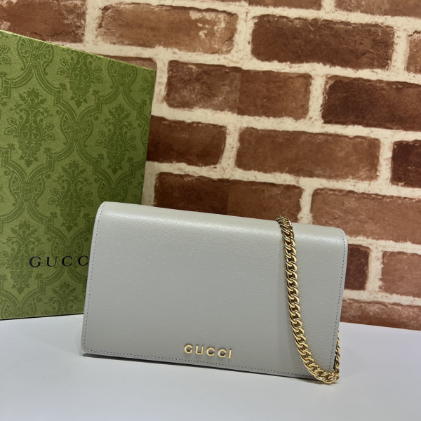 HOT SALE Gucci Chain wallet with Gucci script