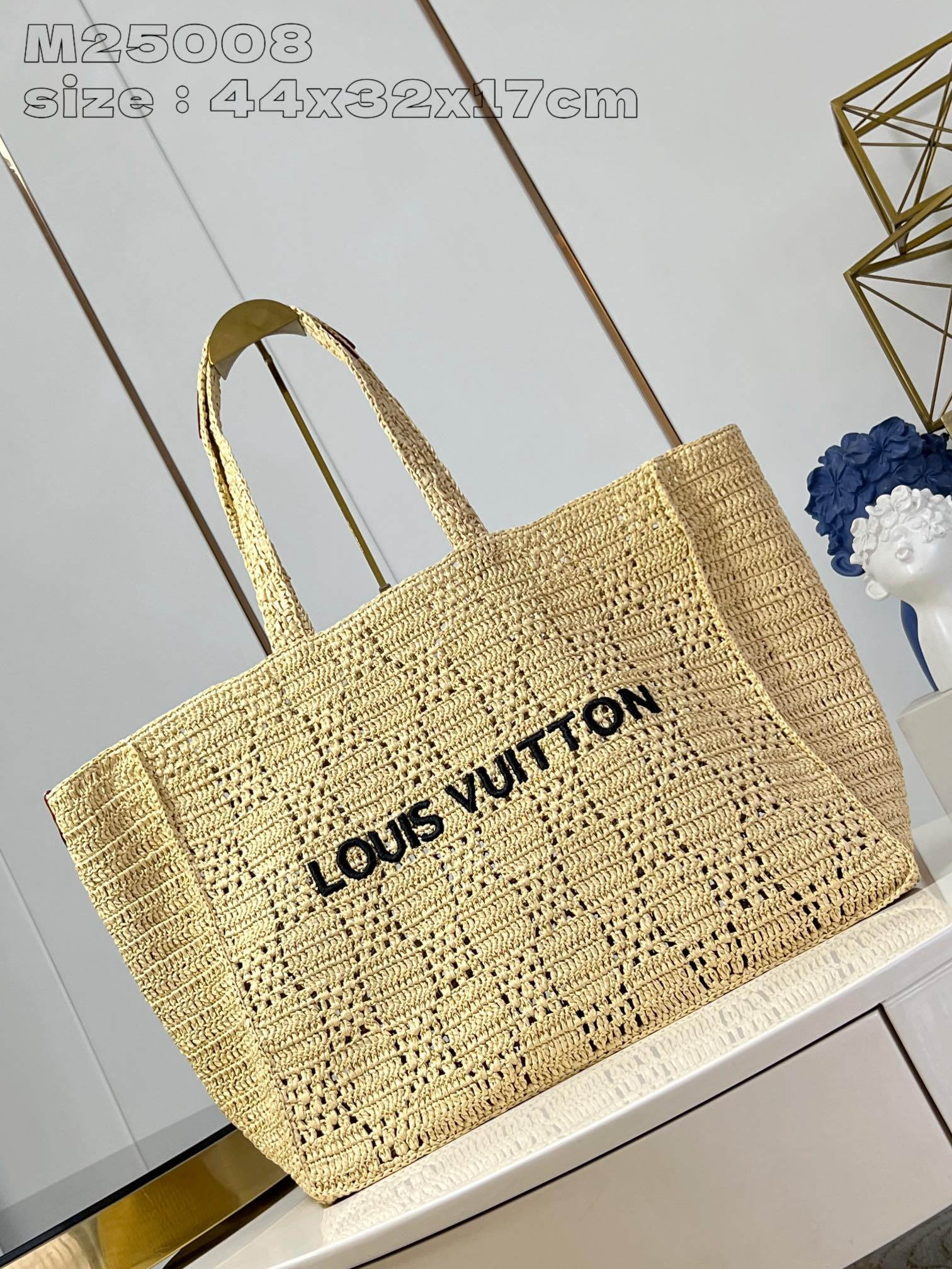 HOT SALE LOUIS VUITTON Summer Shopper Tote MM-44*32*17CM